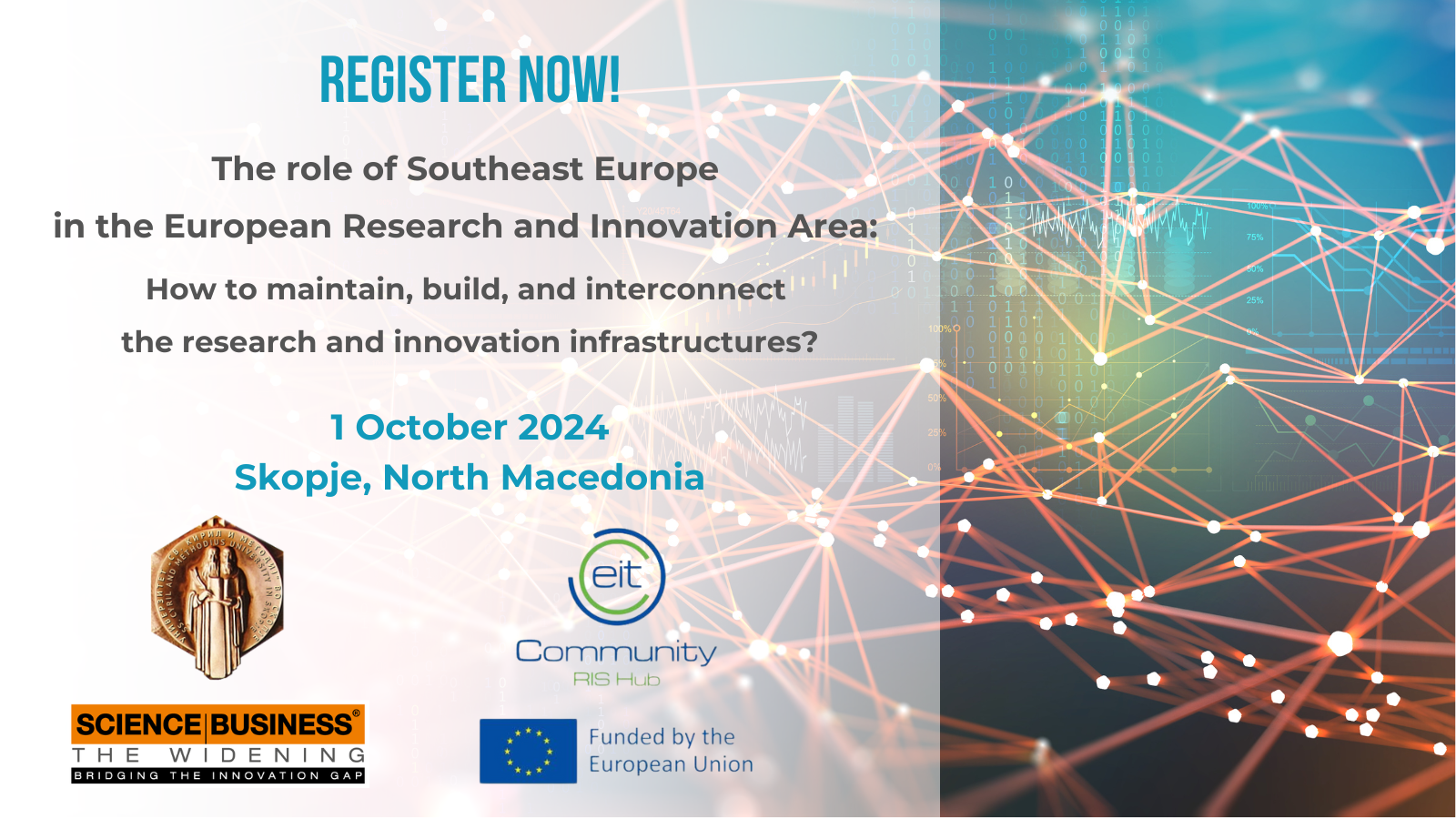 Public ScienceBusiness event in Skopje: The role of Southeast Europe in the European Research and Innovation Area – How to maintain, build, and interconnect the research and innovation infrastructures?