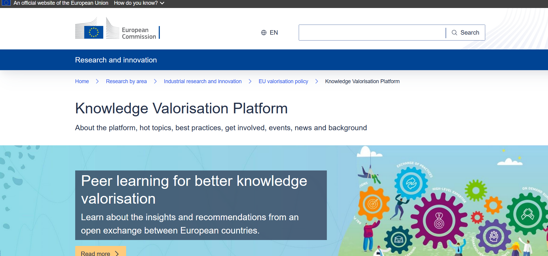 Knowledge Valorisation Platform
