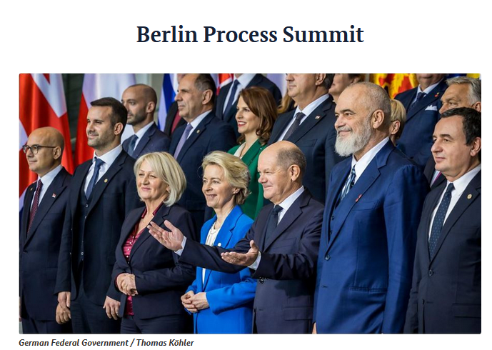 Summit Meeting of the Berlin Process 2024