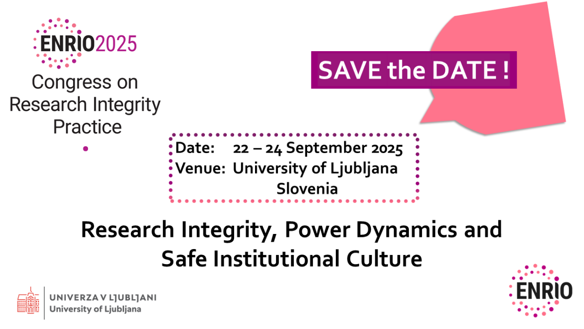 ENRIO Congress 2025: Research Integrity, Power Dynamics and Safe Institutional Culture