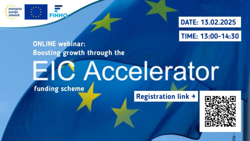 FINNO webinar: Boosting Growth through the EIC Accelerator Funding Programme