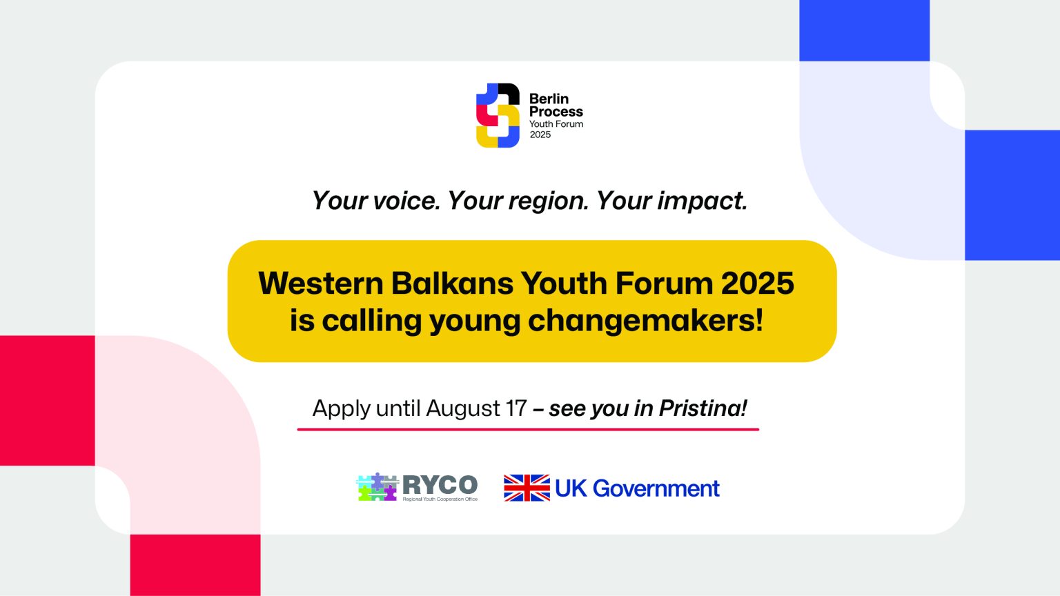 Western Balkan Youth Forum 2025 in Pristina