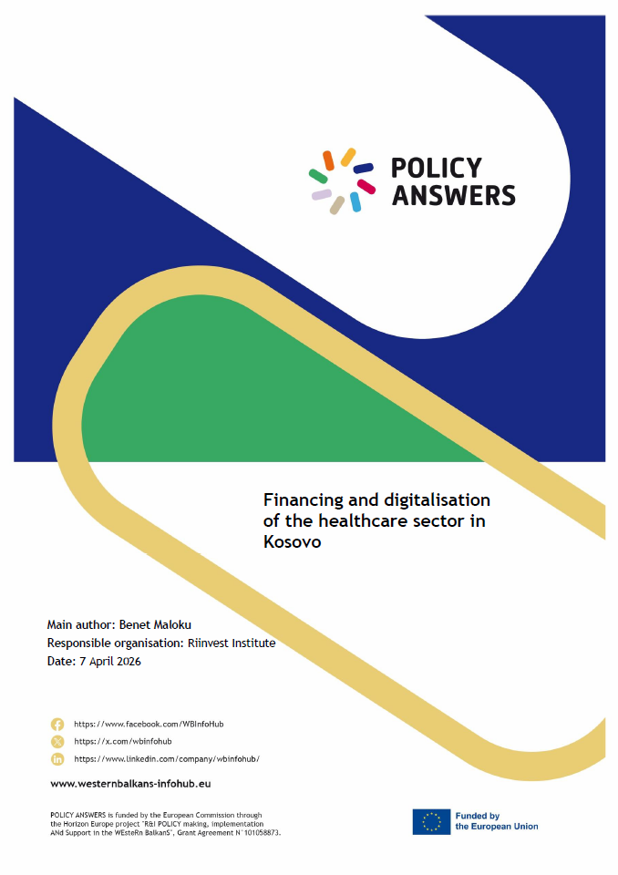 POLICY ANSWERS Policy Brief: Financing and digitalisation of the healthcare sector in Kosovo