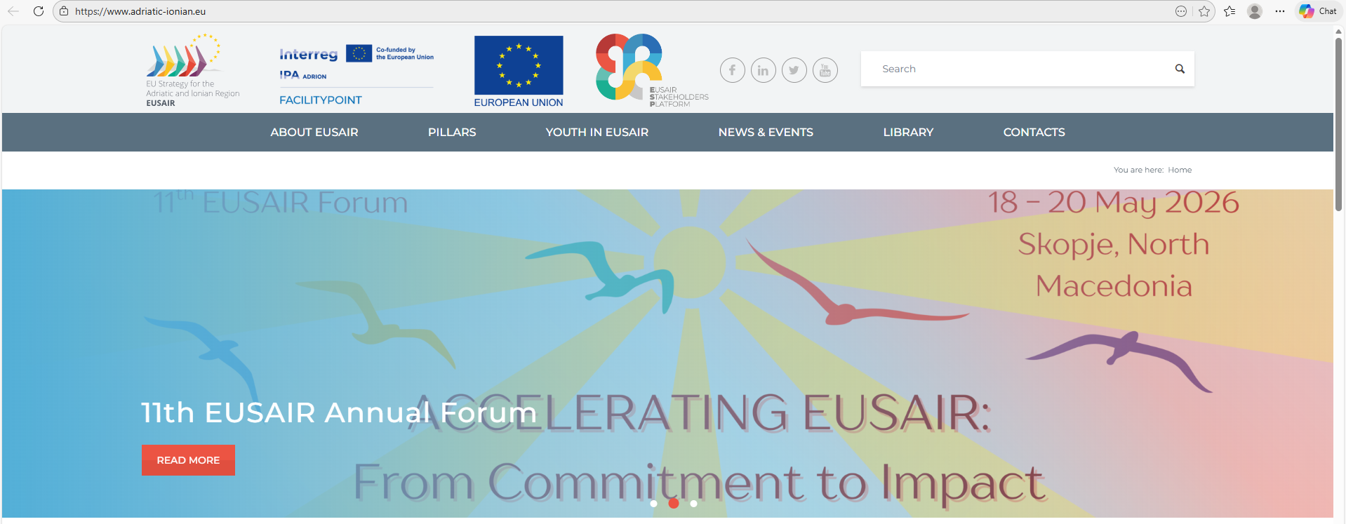 11th Forum of the EU Strategy for the Adriatic and Ionian Region (EUSAIR). Accelerating EUSAIR: From Commitment to Impact
